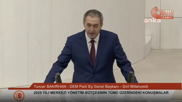 Tuncer Bakırhan: "Çözümü Türklerle Kürtlerin ortak geçmişinde ve geleceği birlikte inşa kararlılığında bulmalıyız"