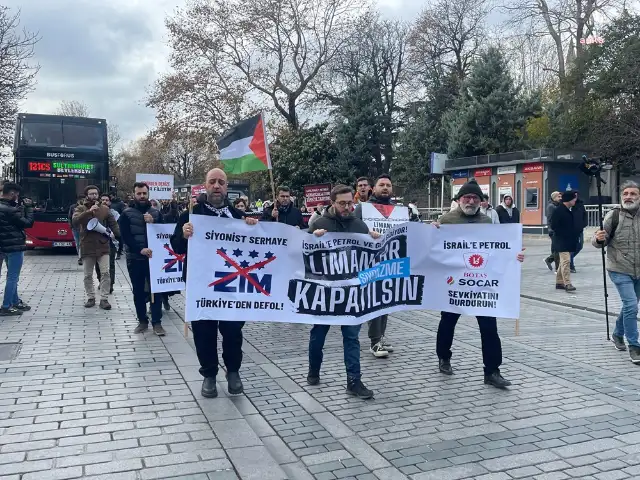 Sultanahmet'ten Ayasofya'ya İsrail'le ticarete protesto yürüyüşü: Erdoğan, BOTAŞ'ın vanasını kapat
