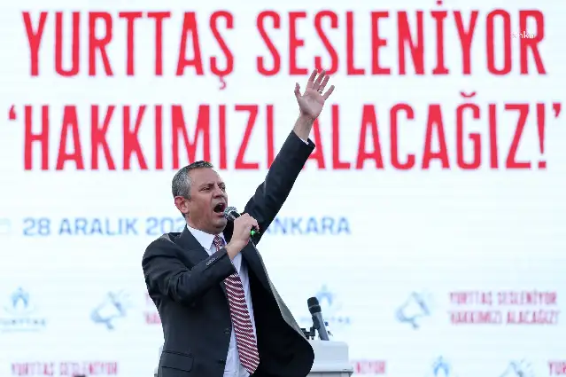 Özgür Özel: Erdoğan, Şam'ı fethetmeyi bırak; yurda dön, emeklinin ve emekçinin gönlünü fethet