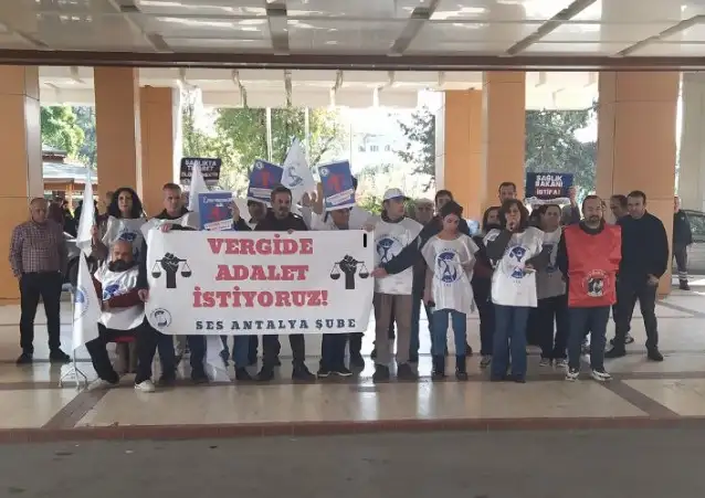 SES Antalya Şube: Eziyet yönetmeliğine karşı mücadelemiz ve vergide adalet talebimiz sonuç alınana dek sürecek