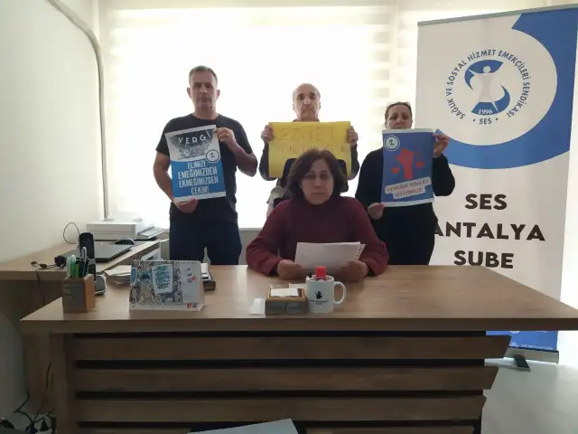 SES Antalya Şube: Vergide adalet sağlanana, eziyet yönetmeliği geri çekilene kadar mücadelemiz sürecek!