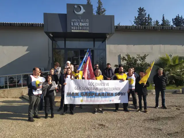 BES Antalya Şube: Göç İdaresi ve Geri Gönderme Merkezlerinde hak gasplarına son!