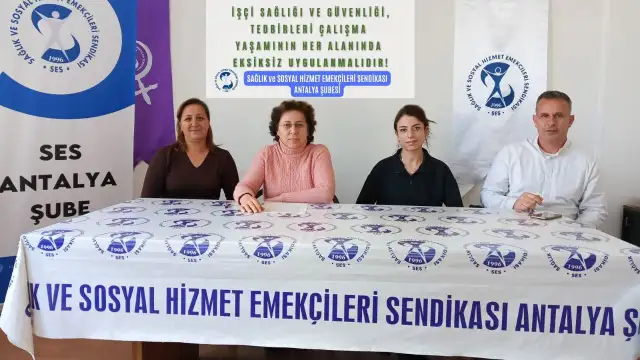 SES Antalya Şube: İşçi sağlığı ve güvenliği, tedbirleri çalışma yaşamının her alanında eksiksiz uygulanmalıdır!