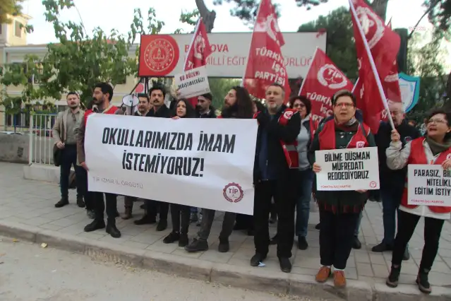 İzmir'de TİP'ten okullara din görevlisi atanmasına protesto