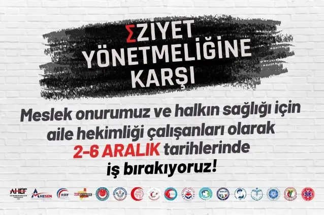 TTB: Eziyet yönetmeliğine karşı 2-6 aralık tarihlerinde iş bırakıyoruz!