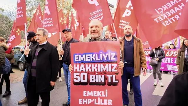 EHP: Emekli aç, iktidar zengin, emeklinin hakkı 50 bin