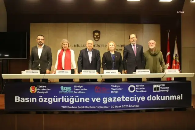 TGC, TGS, TÜRKYAYBİR, TYS, PEN Türkiye: Basın özgürlüğüne ve gazeteciye dokunma!