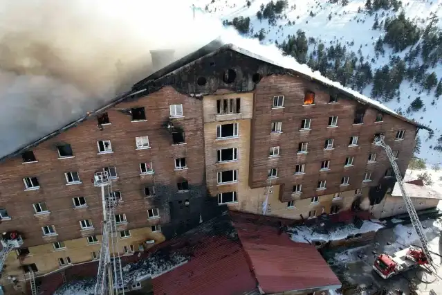 Kartalkaya'daki otel yangınına ilişkin denetim firması yetkilisi gözaltına alındı