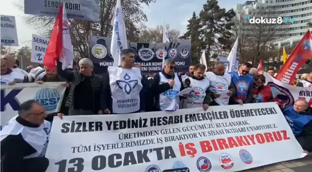 Kamu emekçileri Kayseri'de eylem yaptı: İnsanca yaşam ve adil ücret istiyoruz