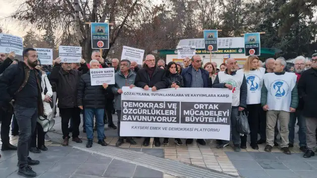 Kayseri’de gözaltılar ve kayyımlara karşı basın açıklaması: Baskılar bizi yıldıramaz!