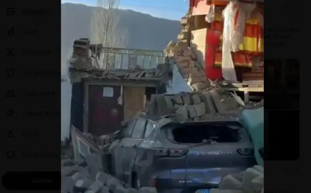 Çin'in Tibet bölgesinde meydana gelen 6,8 büyüklüğündeki depremde 95 kişi öldü