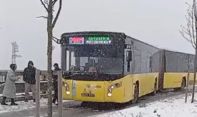 İstanbul'a beklenen kar yağışı başladı