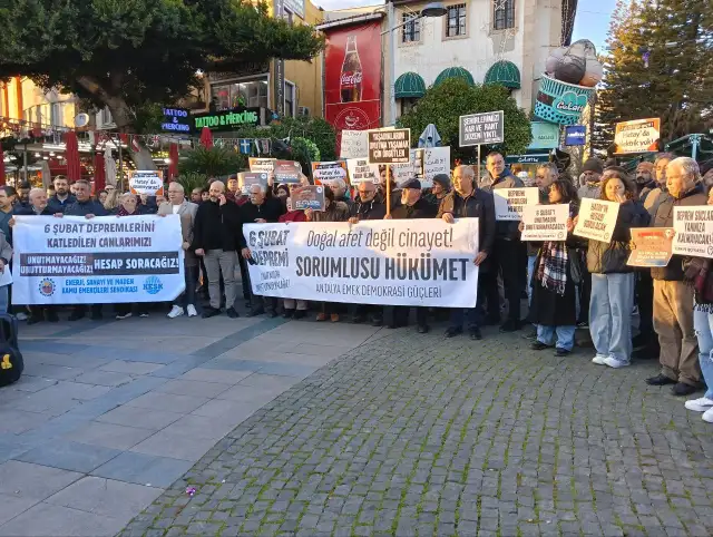 Antalya Emek ve Demokrasi Güçleri: 6 Şubat depreminin üzerinden 2 yıl geçti, ne acımız dindi ne de öfkemiz!