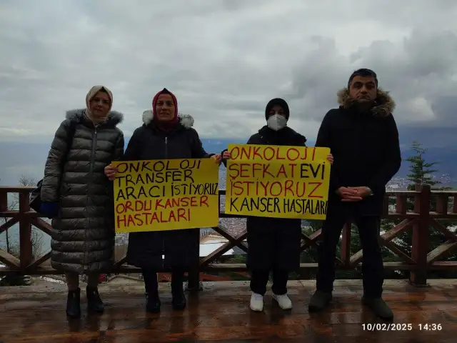 Ordu’daki kanser hastalarından onkoloji transfer aracı ve konuk evi talebi