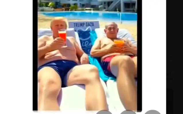 Trump, yapay zekayla hazırlanmış videoda kendisini ve Netanyahu'yu Gazze'de tatil yaparken gösterdi