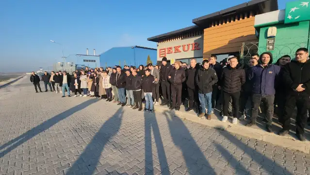 Amasya'da işçi eylemi