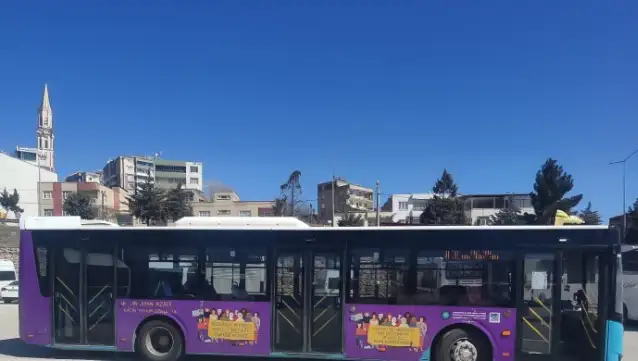 Diyarbakır'da 8 Mart'ta kadınlara ücretsiz ulaşım hizmeti