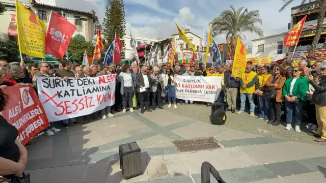 Antalya’da Suriye'deki Alevi katliamına tepki