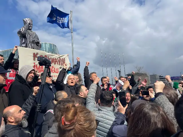 İmamoğlu'nun gözaltına alınması Bursa’da protesto edildi