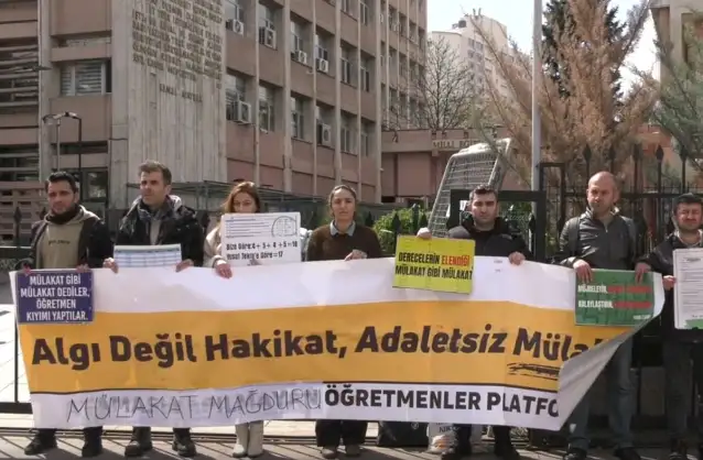 Mülakat Mağduru" öğretmenlerin MEB önündeki eylemi 158. gününde: Yusuf Tekin ile görüşene kadar buradayız