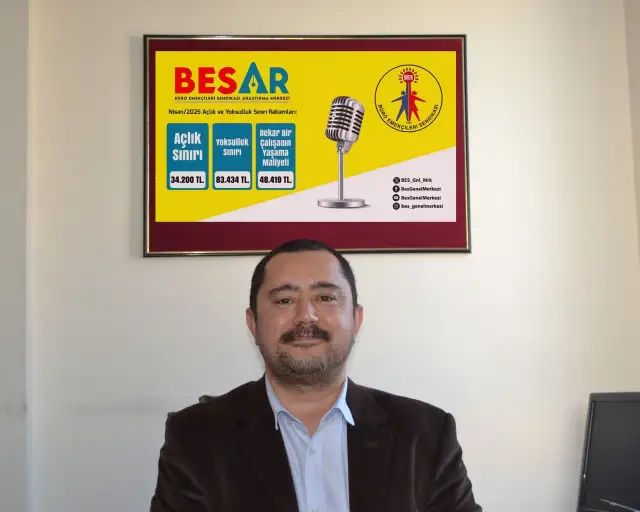 BES Antalya Şube: Dört kişilik memur ailesinin Nisan 2025 açlık sınırı 34 bin 200 lira