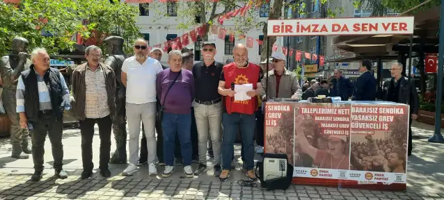 EMEP’ten “Barajsız Sendika, Yasaksız Grev, Güvenceli İş” kampanyası