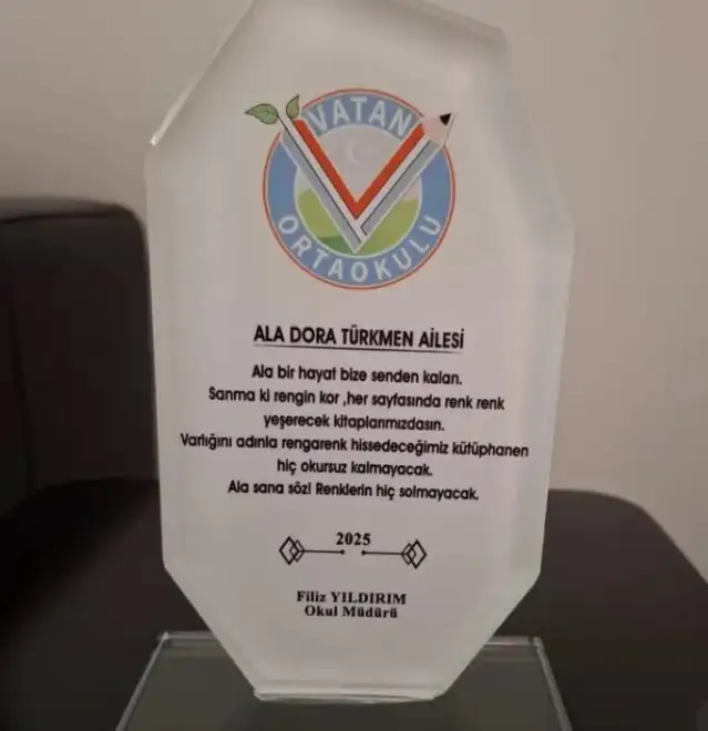 Bolu’daki yangında hayatını kaybeden Ala Dora’nın ismi kütüphanede yaşayacak