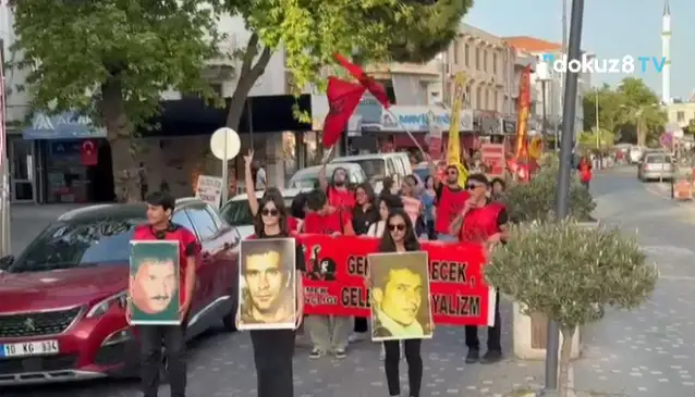 Altınoluk’ta Denizlere saygı yürüyüşü: Bağımsızlık, demokrasi ve sosyalizm için denizlerin yolundayız