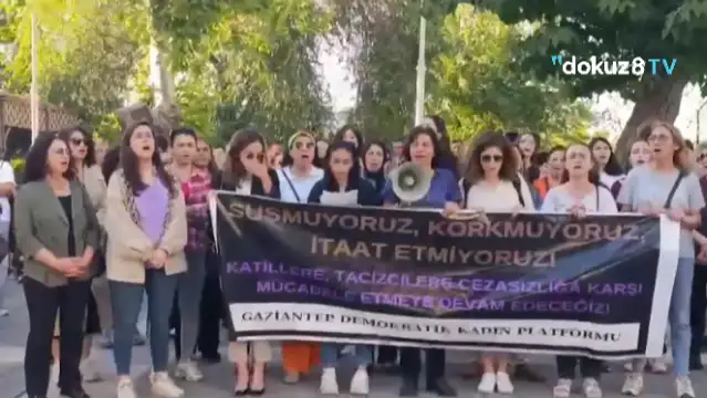 Gaziantep’te kadınlar Bahar Aksu için adalet talebiyle bir araya geldi