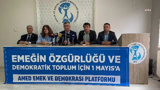 KESK Eş Genel Başkanı Ahmet Karagöz, Diyarbakır’da İstasyon Meydanı’nda yapılacak 1 Mayıs mitingine çağrı yaptı