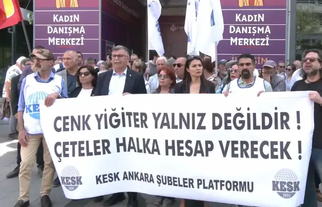 KESK'ten Cenk Yiğiter’e destek açıklaması: Cezasızlıkla ödüllendirilen mafya düzenine asla teslim olmayacağız