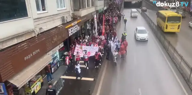 Gaziantep'de emekçiler 1 Mayıs'a akıyor