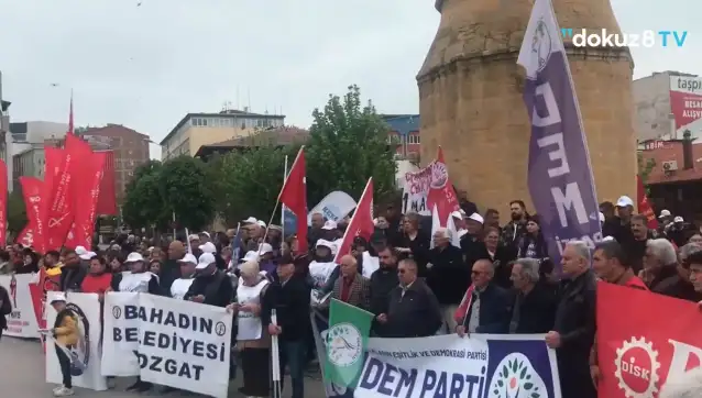 Çorum'da emekçiler 1 Mayıs için sokağa çıktı
