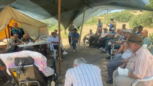 Tunceli'de maden ocağına karşı nöbet 2’nci gününde