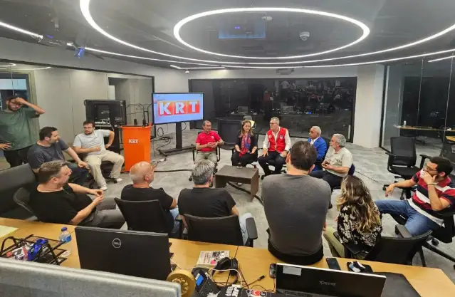 DİSK Başkanı Çerkezoğlu'ndan KRT TV emekçilerine destek ziyareti