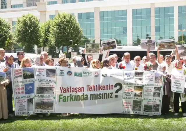 Giresunlular, maden sahalarına karşı Çevre Bakanlığı önünde: Geleceğimizi kurtarmak için buradayız