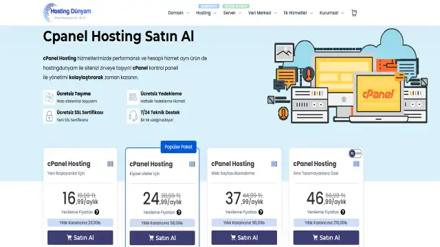 Web Siteleri İçin Kolay ve Güçlü Çözüm: Hosting Dünyam’dan cPanel Hosting Hizmeti