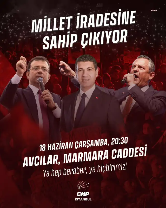 “Millet İradesine Sahip Çıkıyor” mitinglerinin dokuzuncusu Avcılar’da