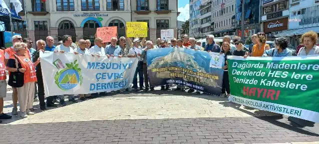 Ordu'da çevre örgütleri: Bugün susarsak yarın geç olacak