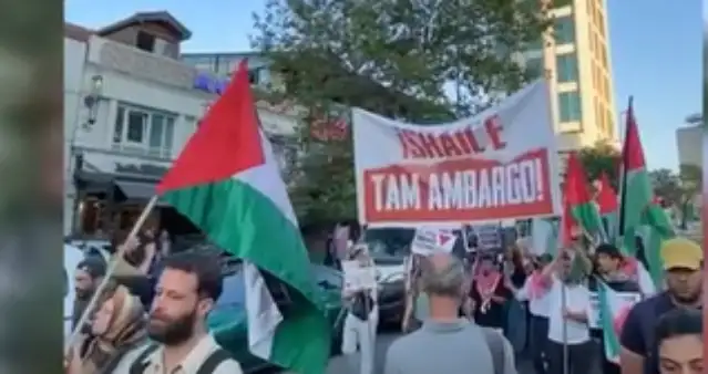 İsrail Konsolosluğu önünde protesto