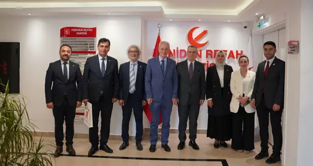 Saadet Partisi ve HÜDA-PAR heyetleri, Yeniden Refah Partisi'ni ziyaret etti