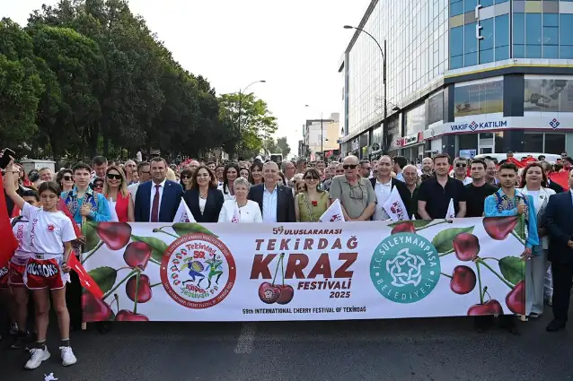59. Uluslararası Tekirdağ Kiraz Festivali coşkuyla başladı
