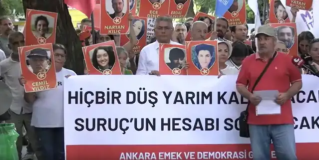 Ankara'da Suruç Katliamı anması: 10 yıldır katliamın failleri ve bağlantıları açığa çıkarılmadı