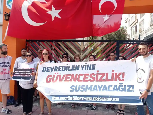 Öğretmenlerden Güneş Koleji ve Mavi Akdeniz Koleji’ne tepki: Haklarımız gasp ediliyor!
