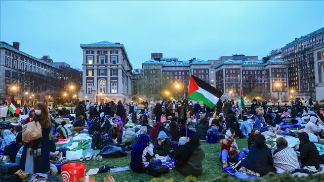 Columbia Üniversitesi'nden Filistin'e destek eylemine katılan öğrencilere ceza
