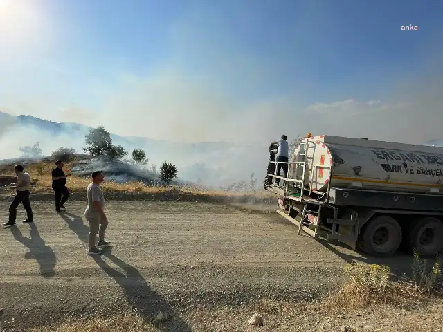 Diyarbakır'da çıkan yangın 500 dönümlük alanı etkiledi