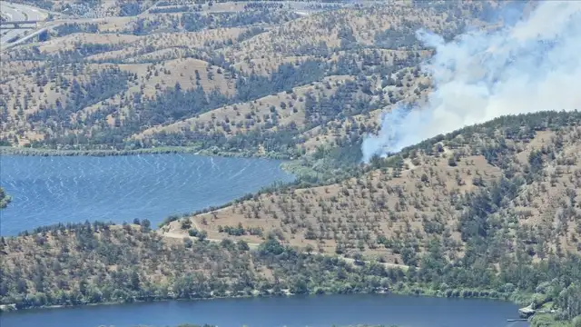 Ankara, Eymir Gölü yakınlarında yangın çıktı