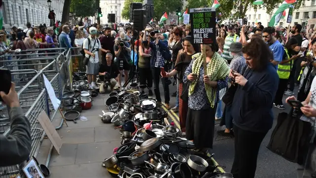 Londra'da, Gazze'ye destek eylemi