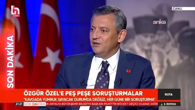 CHP Genel Başkanı Özgür Özel Halk TV'ye konuk oldu