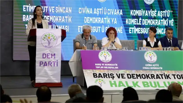 DEM Parti Eş Genel Başkanı Tülay Hatimoğulları, Ankara'da yöre dernekleri ile bir araya geldi.